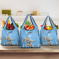 Argentina Rugby Custom Grocery Bag Glory Be To Pumas - Wonder Print Shop