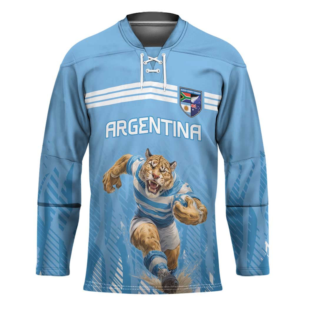 Argentina Rugby Custom Hockey Jersey Glory Be To Pumas - Wonder Print Shop