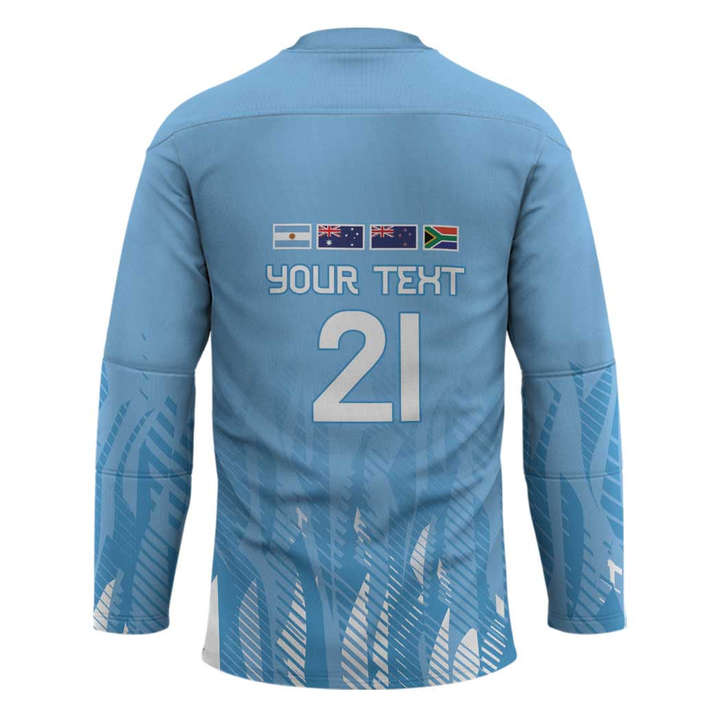 Argentina Rugby Custom Hockey Jersey Glory Be To Pumas - Wonder Print Shop