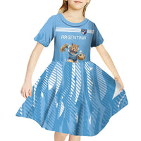 Argentina Rugby Custom Kid Short Sleeve Dress Glory Be To Pumas - Wonder Print Shop