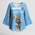 Argentina Rugby Custom Kimono Sleeve Blouse Glory Be To Pumas - Wonder Print Shop