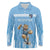 Argentina Rugby Custom Long Sleeve Polo Shirt Glory Be To Pumas - Wonder Print Shop