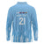 Argentina Rugby Custom Long Sleeve Polo Shirt Glory Be To Pumas - Wonder Print Shop
