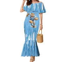 Argentina Rugby Custom Mermaid Dress Glory Be To Pumas - Wonder Print Shop