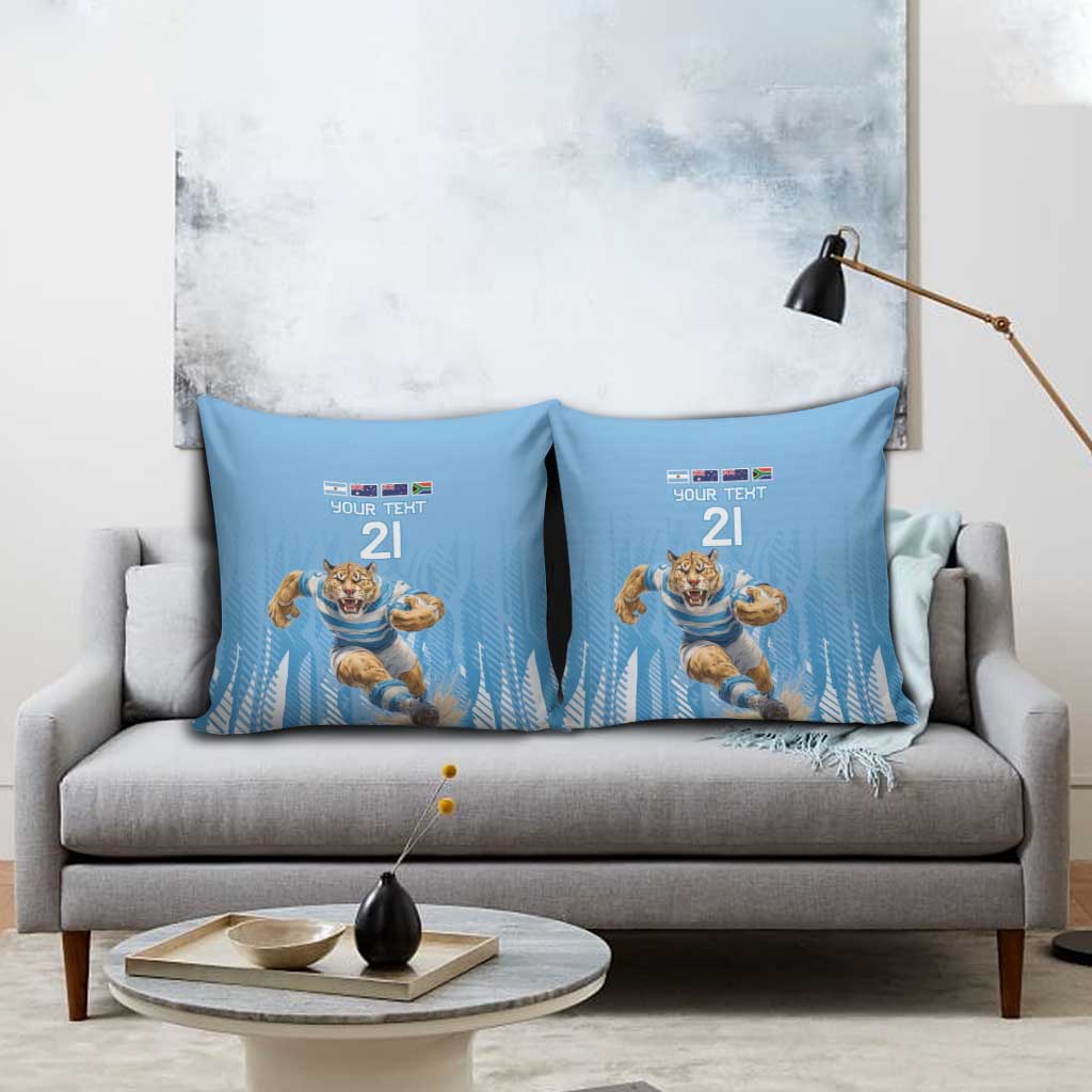 Argentina Rugby Custom Pillow Cover Glory Be To Pumas - Wonder Print Shop
