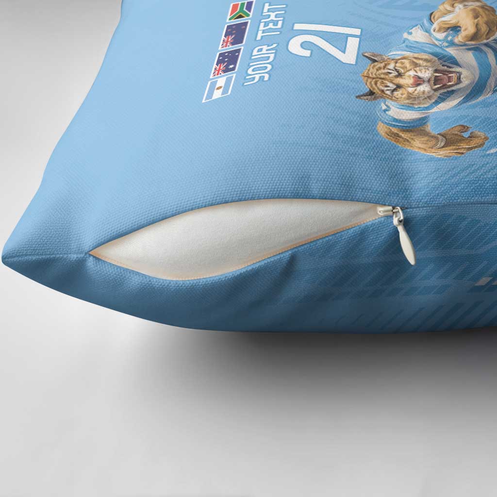 Argentina Rugby Custom Pillow Cover Glory Be To Pumas - Wonder Print Shop