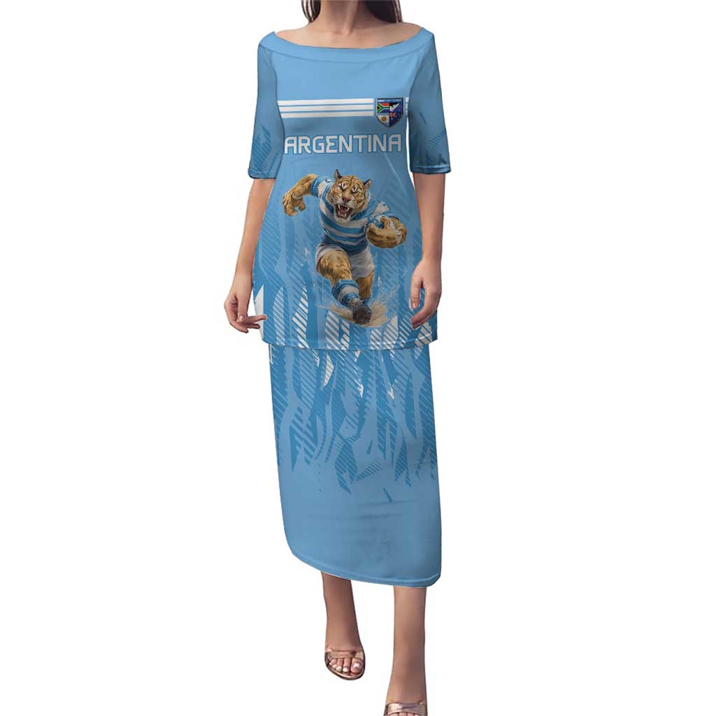 Argentina Rugby Custom Puletasi Glory Be To Pumas - Wonder Print Shop