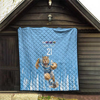 Argentina Rugby Custom Quilt Glory Be To Pumas - Wonder Print Shop