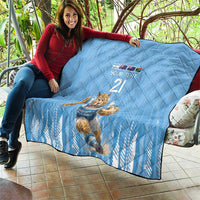 Argentina Rugby Custom Quilt Glory Be To Pumas - Wonder Print Shop