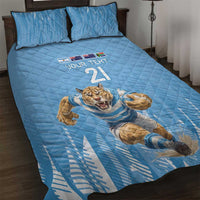 Argentina Rugby Custom Quilt Bed Set Glory Be To Pumas - Wonder Print Shop