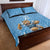 Argentina Rugby Custom Quilt Bed Set Glory Be To Pumas - Wonder Print Shop