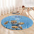 Argentina Rugby Custom Round Carpet Glory Be To Pumas - Wonder Print Shop