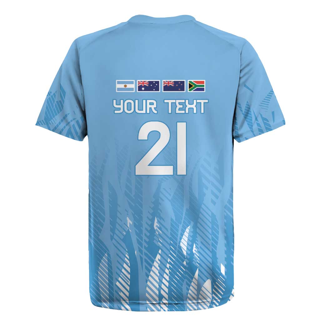 Argentina Rugby Custom Rugby Jersey Glory Be To Pumas - Wonder Print Shop