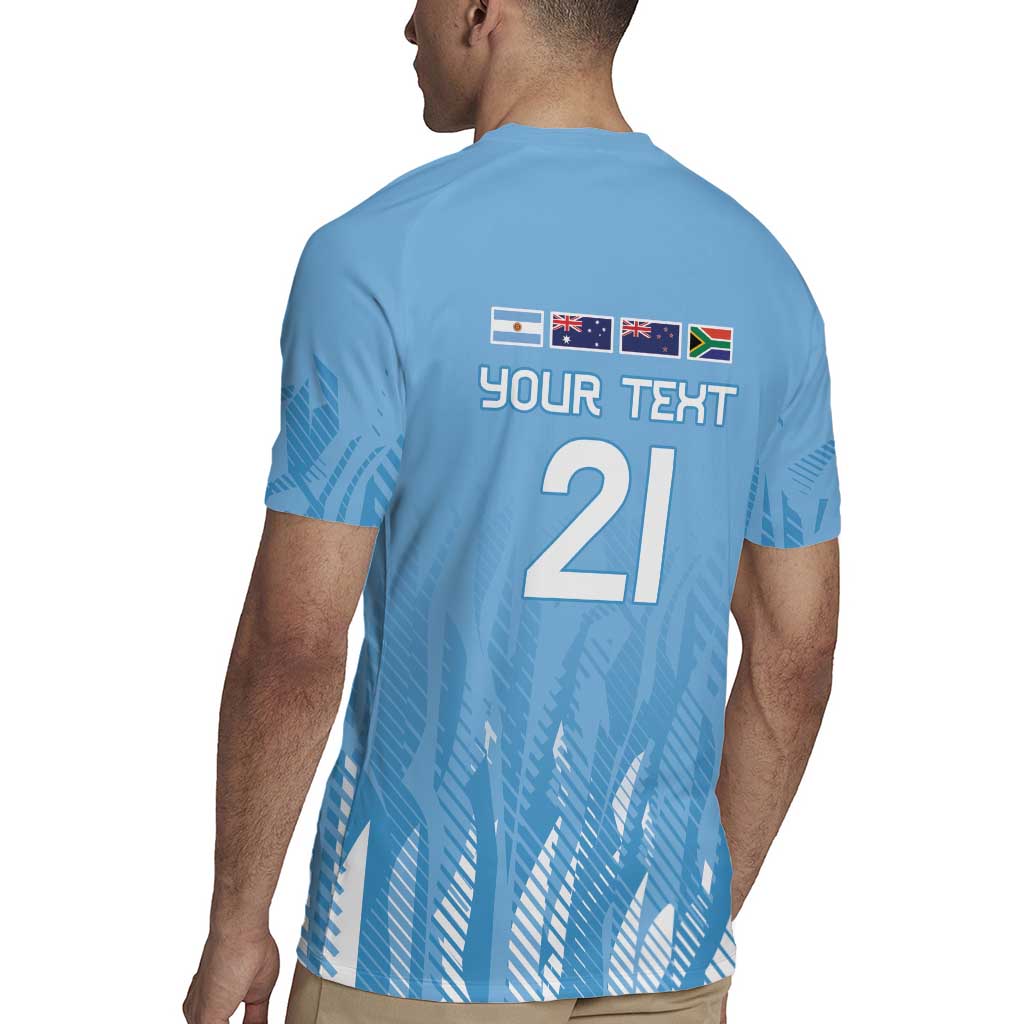 Argentina Rugby Custom Rugby Jersey Glory Be To Pumas - Wonder Print Shop