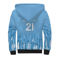 Argentina Rugby Custom Sherpa Hoodie Glory Be To Pumas - Wonder Print Shop