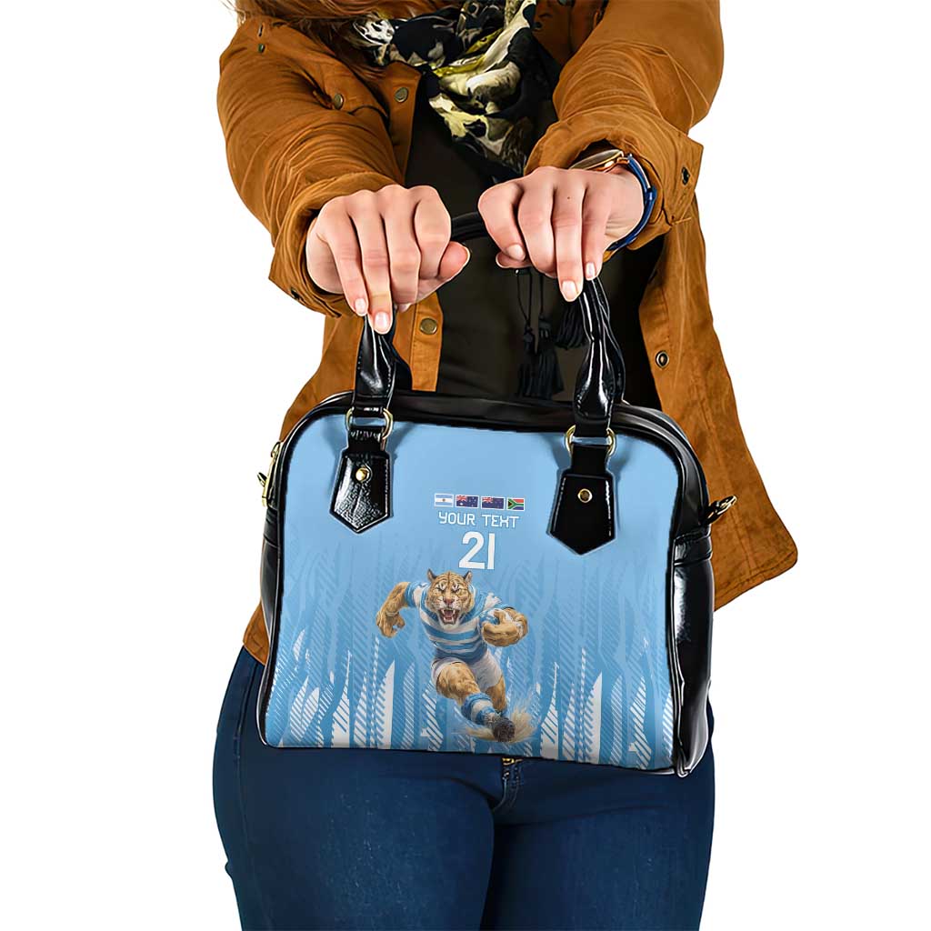 Argentina Rugby Custom Shoulder Handbag Glory Be To Pumas - Wonder Print Shop
