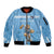 Argentina Rugby Custom Sleeve Zip Bomber Jacket Glory Be To Pumas - Wonder Print Shop
