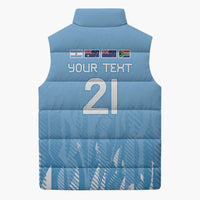 Argentina Rugby Custom Sleeveless Puffer Jacket Glory Be To Pumas - Wonder Print Shop