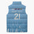 Argentina Rugby Custom Sleeveless Puffer Jacket Glory Be To Pumas - Wonder Print Shop