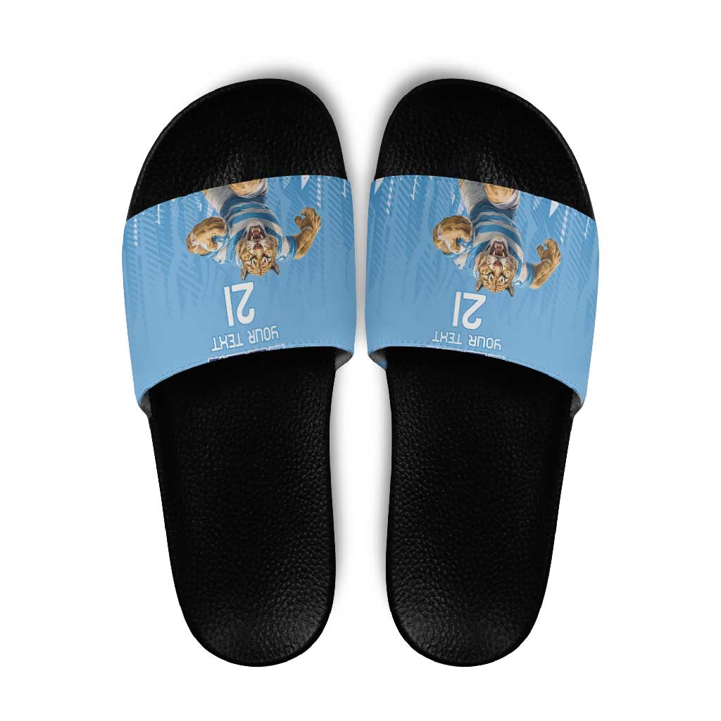 Argentina Rugby Custom Slide Sandals Glory Be To Pumas - Wonder Print Shop