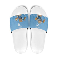 Argentina Rugby Custom Slide Sandals Glory Be To Pumas - Wonder Print Shop