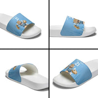 Argentina Rugby Custom Slide Sandals Glory Be To Pumas - Wonder Print Shop