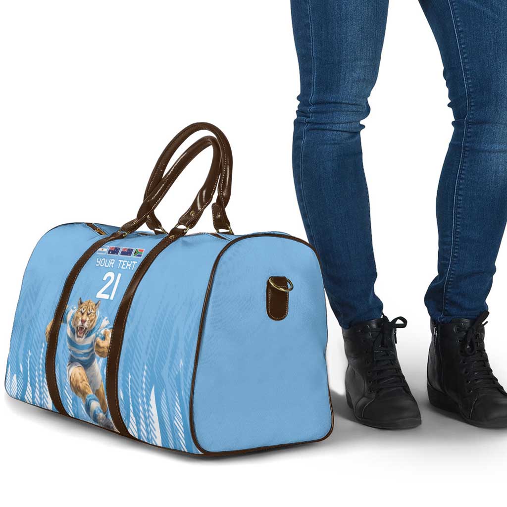 Argentina Rugby Custom Travel Bag Glory Be To Pumas - Wonder Print Shop