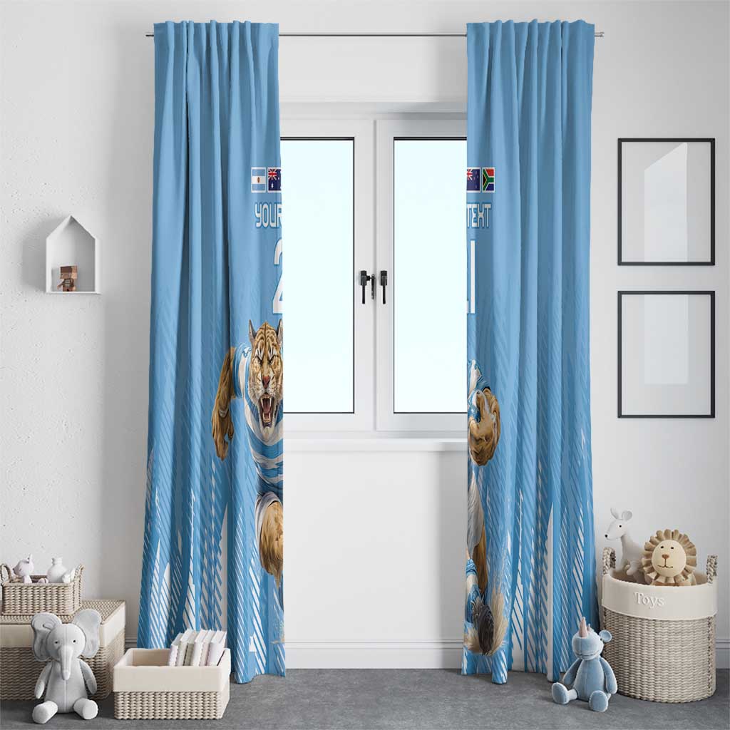 Argentina Rugby Custom Window Curtain Glory Be To Pumas - Wonder Print Shop