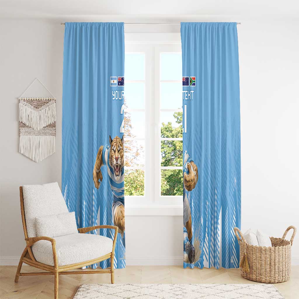 Argentina Rugby Custom Window Curtain Glory Be To Pumas - Wonder Print Shop