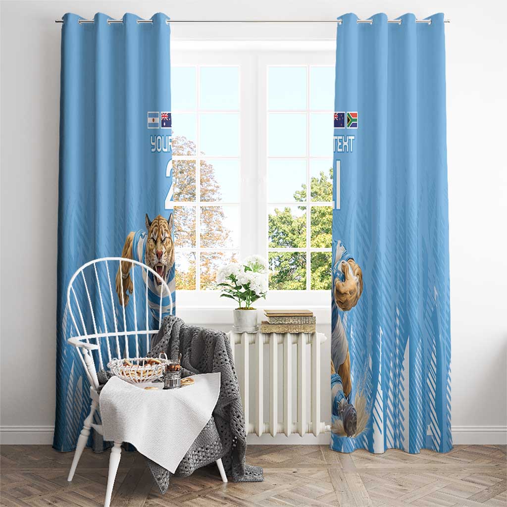 Argentina Rugby Custom Window Curtain Glory Be To Pumas - Wonder Print Shop