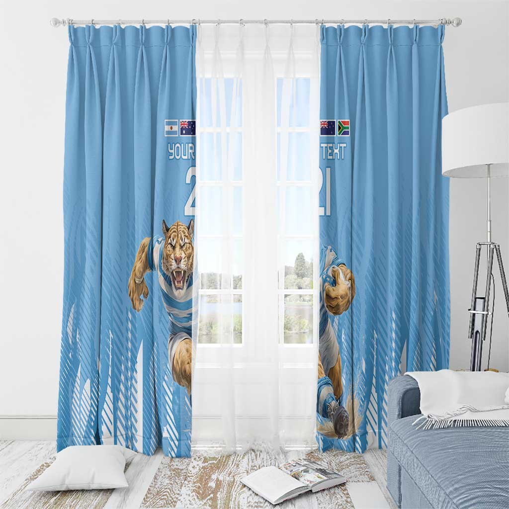 Argentina Rugby Custom Window Curtain Glory Be To Pumas - Wonder Print Shop