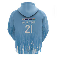 Argentina Rugby Custom Zip Hoodie Glory Be To Pumas - Wonder Print Shop