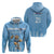 Argentina Rugby Custom Zip Hoodie Glory Be To Pumas - Wonder Print Shop