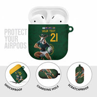 South Africa Rugby Custom AirPods Case Glory Be To Springboks - Wonder Print Shop