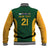 South Africa Rugby Custom Baseball Jacket Glory Be To Springboks - Wonder Print Shop