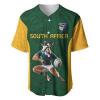 South Africa Rugby Custom Baseball Jersey Glory Be To Springboks - Wonder Print Shop
