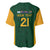 South Africa Rugby Custom Baseball Jersey Glory Be To Springboks - Wonder Print Shop