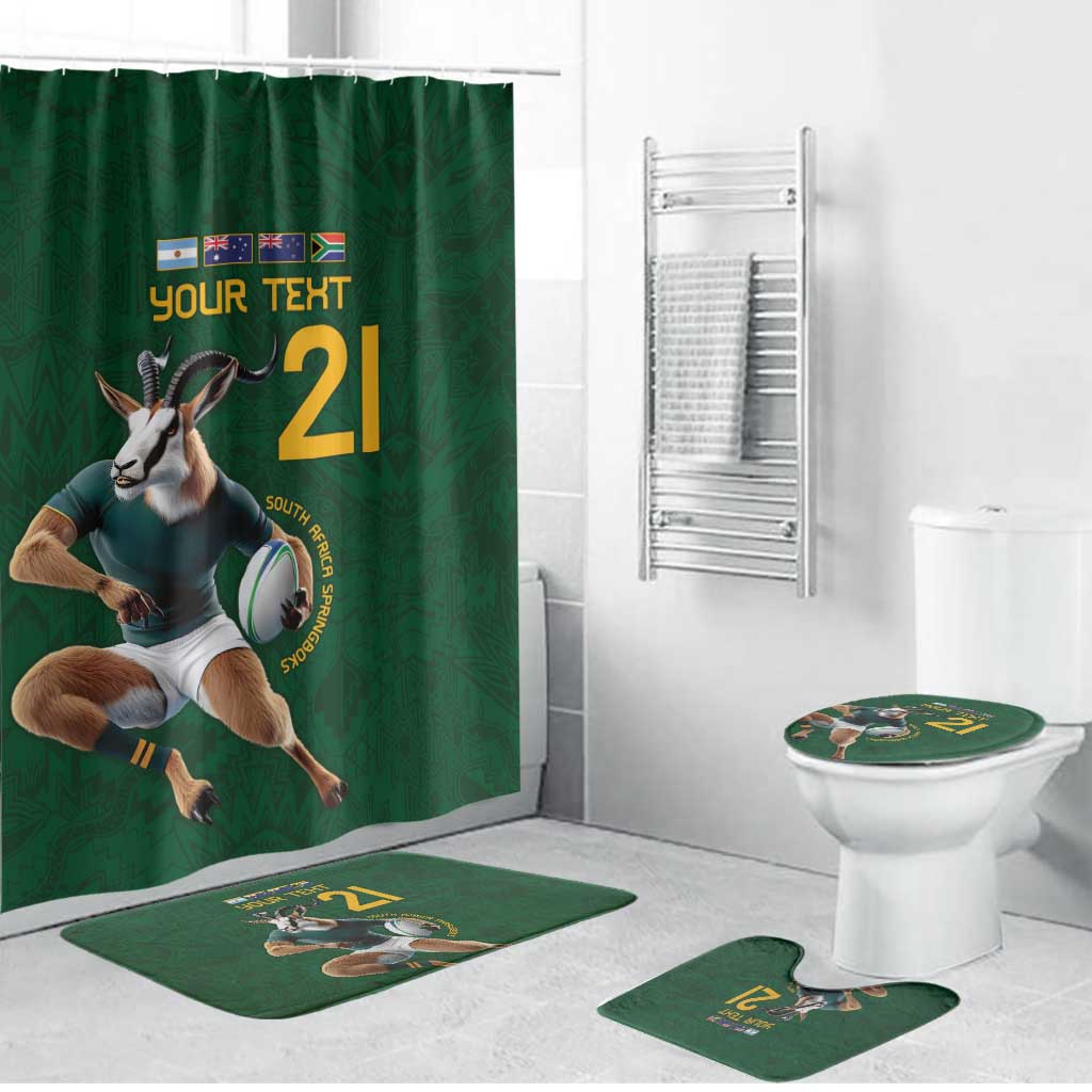 South Africa Rugby Custom Bathroom Set Glory Be To Springboks - Wonder Print Shop
