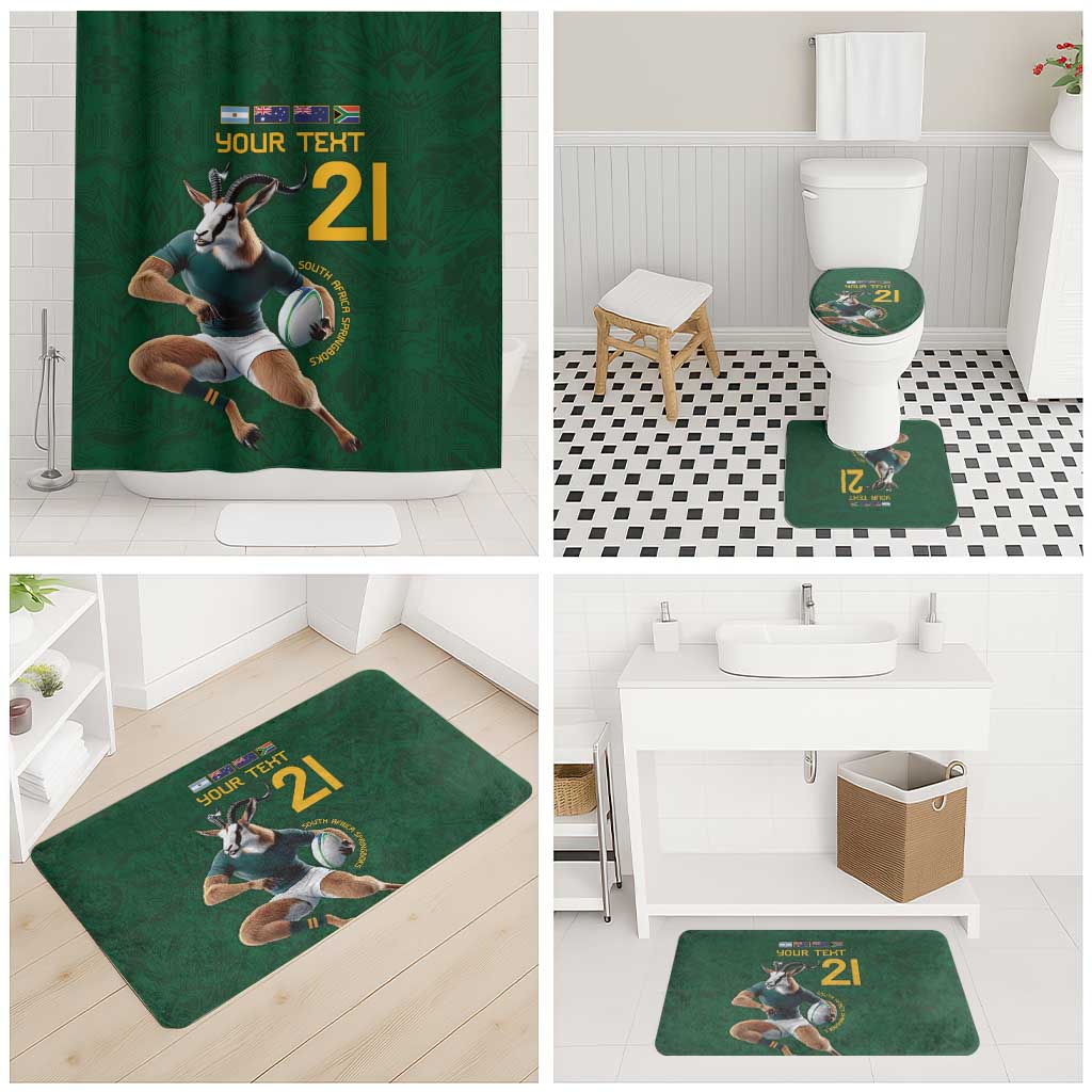 South Africa Rugby Custom Bathroom Set Glory Be To Springboks - Wonder Print Shop