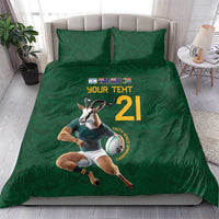 South Africa Rugby Custom Bedding Set Glory Be To Springboks - Wonder Print Shop