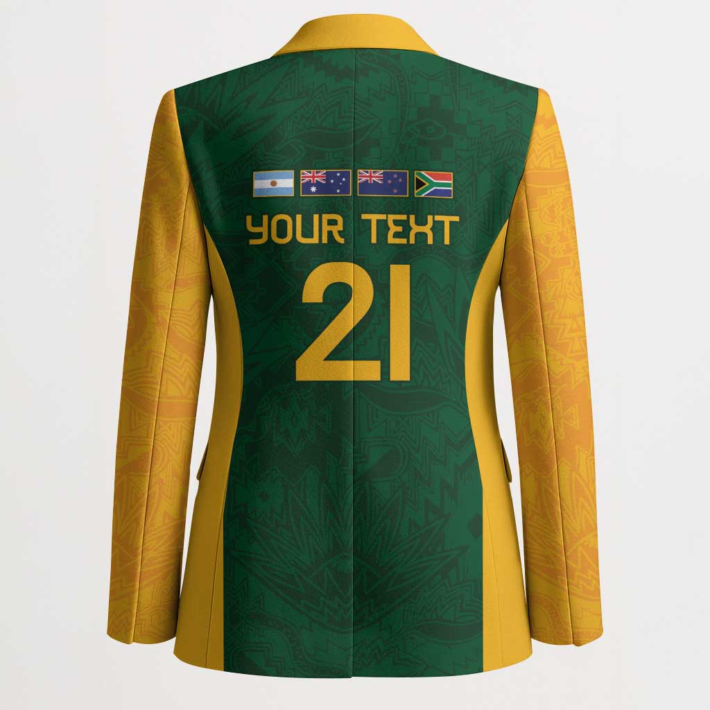 South Africa Rugby Custom Blazer Glory Be To Springboks - Wonder Print Shop