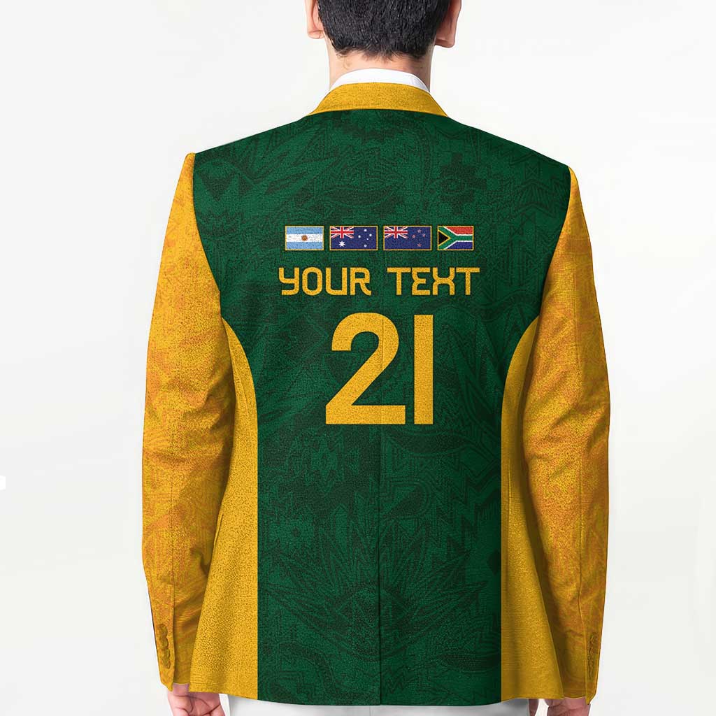 South Africa Rugby Custom Blazer Glory Be To Springboks - Wonder Print Shop