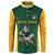 South Africa Rugby Custom Button Sweatshirt Glory Be To Springboks - Wonder Print Shop