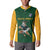 South Africa Rugby Custom Button Sweatshirt Glory Be To Springboks - Wonder Print Shop
