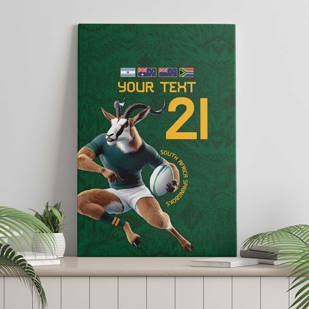 South Africa Rugby Custom Canvas Wall Art Glory Be To Springboks - Wonder Print Shop