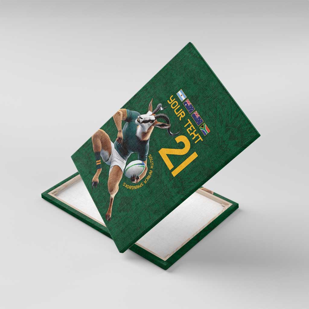 South Africa Rugby Custom Canvas Wall Art Glory Be To Springboks - Wonder Print Shop