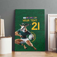 South Africa Rugby Custom Canvas Wall Art Glory Be To Springboks - Wonder Print Shop