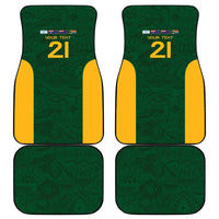 South Africa Rugby Custom Car Mats Glory Be To Springboks - Wonder Print Shop