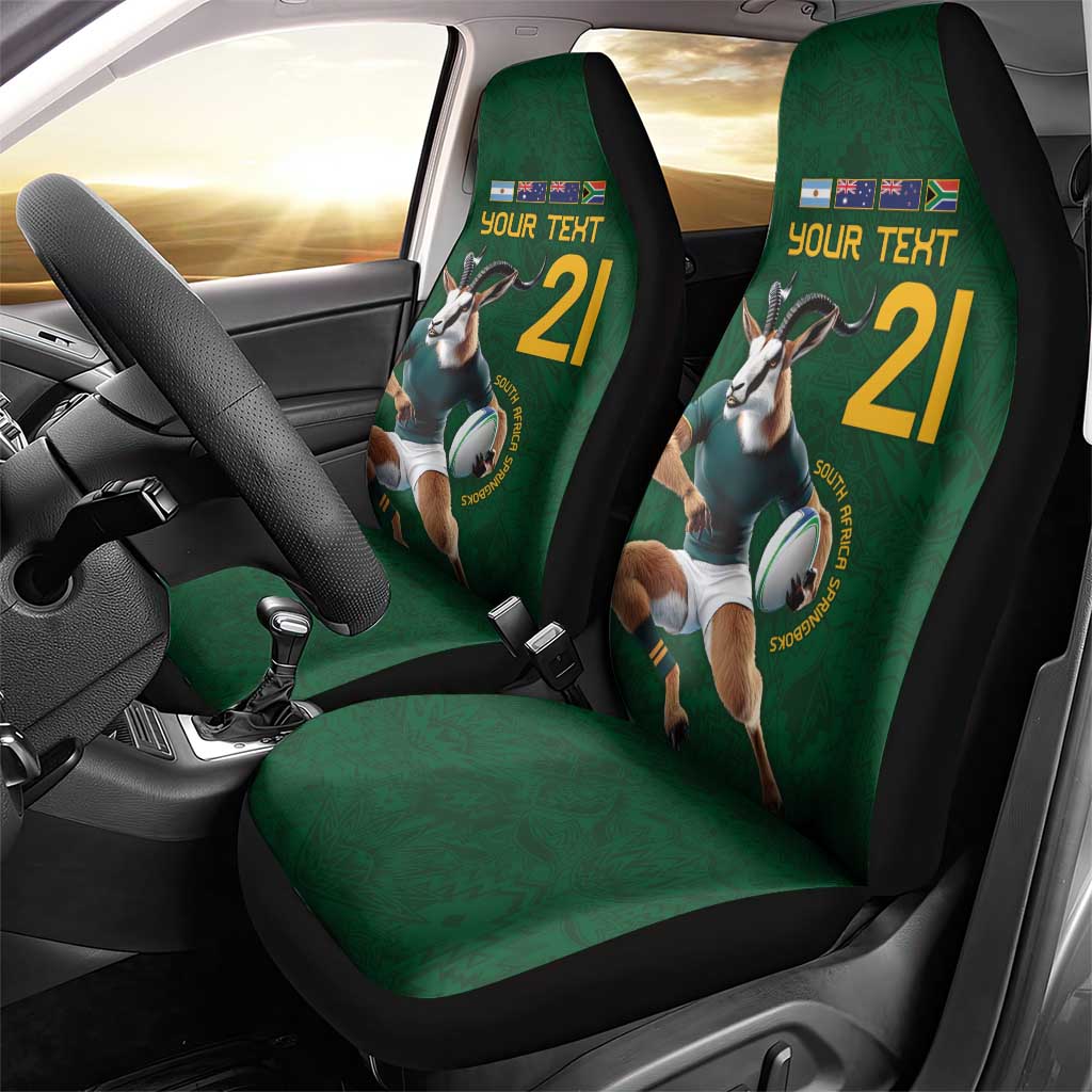 South Africa Rugby Custom Car Seat Cover Glory Be To Springboks - Wonder Print Shop