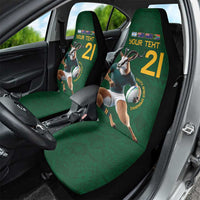 South Africa Rugby Custom Car Seat Cover Glory Be To Springboks - Wonder Print Shop
